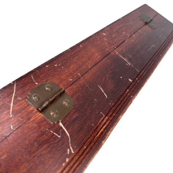 Vintage Naken’s Tarnish Proof Silverware Wooden Chest Flatware Storage Box Only - Picture 16 of 16